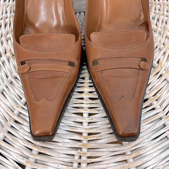 Tan coloured SERGIO ROSSI shoes - Picture 5 of 9